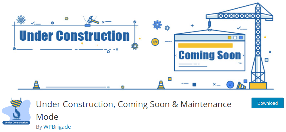  Under Construction, Coming Soon & Maintenance Mode plugin
