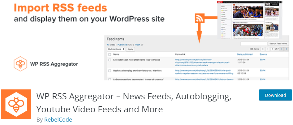 WP RSS Aggregator