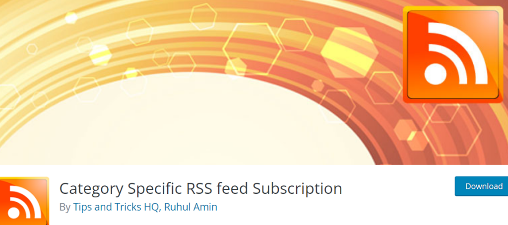 Category Specific RSS feed Subscription