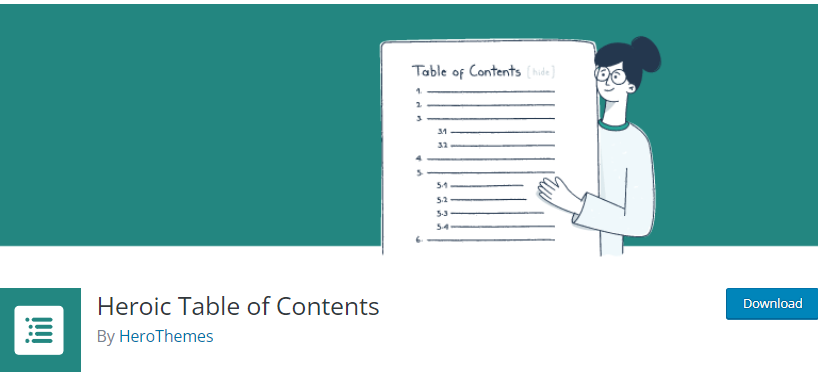 Heroic Table of Contents 