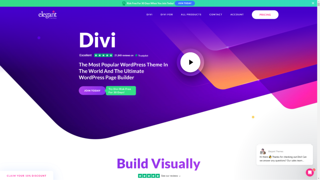 divi Best WordPress Landing Page Plugin