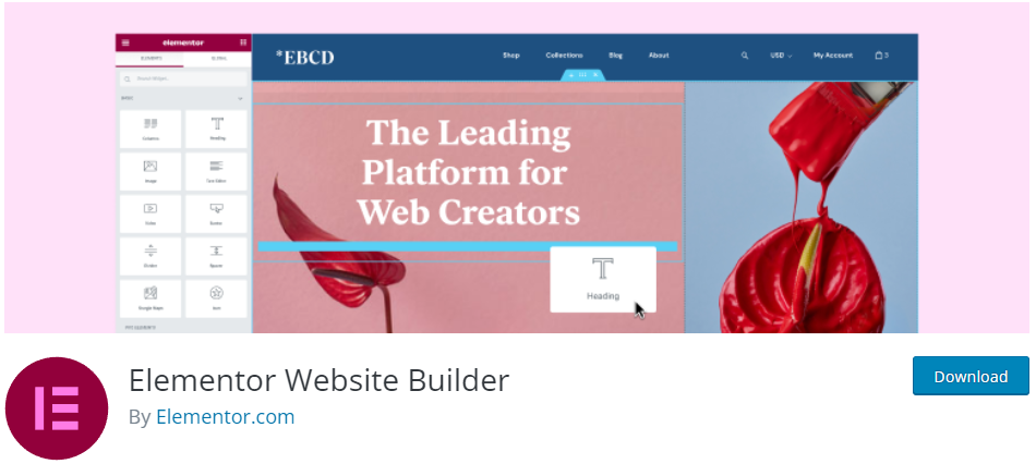 elementor Best WordPress Landing Page Plugin 