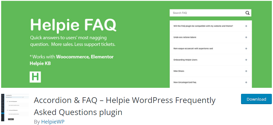 Helpie FAQ