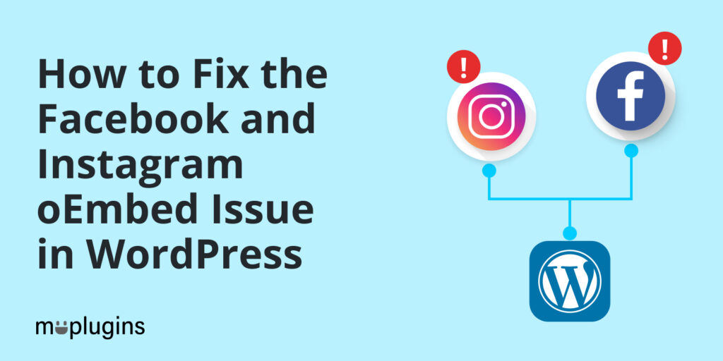 Facebook and Instagram oEmbed Issue in WordPress