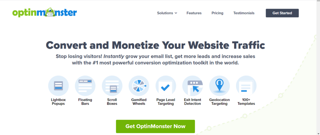 optinmonster Best lead generation WordPress plugins